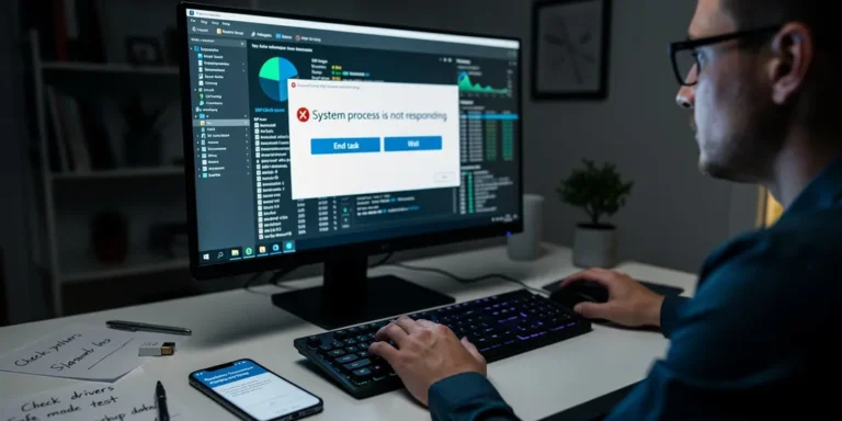 processus system ne répond pas