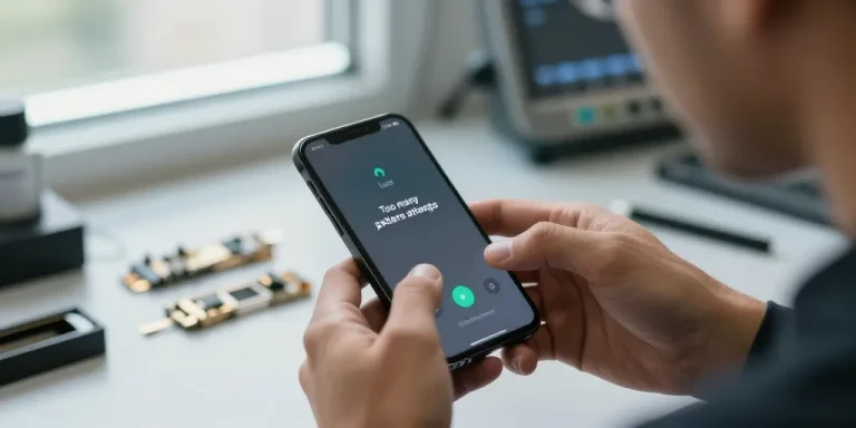 trop tentatives schéma téléphone bloqué